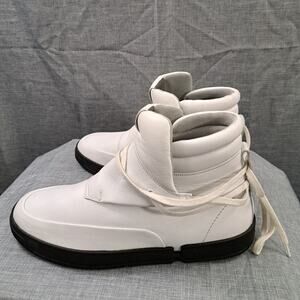 CASBIA  Men Italian Leather White Sneakers Size 44 EU / 11 US